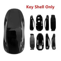 KEYECU Replacement Keyless Smart Remote Car Key Shell Case Cover fits For Tesla Model X 2016-2023 black