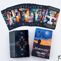 Harmony Heart Oracle Deck: 56 Pcs Intuitive Guidance for Personal Growth, Emotional Healing & Relationship Clarity 12*7cm įvairiaspalvis