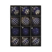3D Christmas Hanging Ornaments, Velvet Christmas Tree Flocked Ball Decorations for Holiday Party One Size black