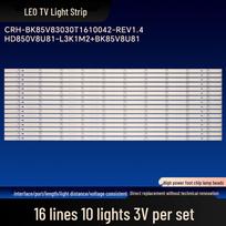 Hisense 85A7F TV Backlight Strip CRH-BK85V83030T1610064-REV1.6 NO.3556 (16) blue