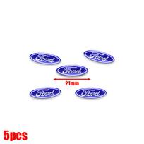 21mm Automobilio Nuotolinio Raktelio Emblema Logotipas Lipdukas Dekoracija Lipdukas Ford ST FOCUS 2 3 Mondeo Fiesta Kuga MK2 MK3 MK4 Ecosport Fusion blue