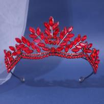 Baroque Crystal Tiaras and Crowns Rhinestone Prom Diadem Bridal Wedding Hair Accessories Jewelry Crown Taira for Women Bride mėlyna