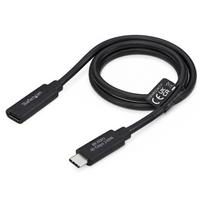 StarTech.com USB440GCMCF2F USB4 ilgiklis, USB-C kištukas – USB-C lizdas, 60 cm, juodas