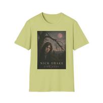 Pink Moon Nick Drake fan fiction Album Art T-Shirt | Night Sky Portrait M beige