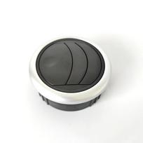 Round Air Outlet Vent Dashboard Knob Style 360 Degree Adjustable For RV Bus Car Boat HVAC System A2 gray
