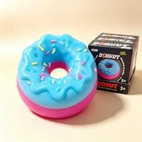 Tpr Flour Filled Egg Donut Squishy Stress Cube, Soft Squeeze Anti-Anxiety Fidget Toy, Portable Relief Gift For Adult Adhd Office blue