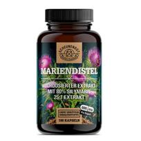 German Milk Thistle 1500mg Capsules, High Concentration of 80% Silymarin, Vegan Certified, 1 pcs (180 Tablets)