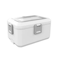 Įkraunamas maisto šildytuvas Šildymo funkcija Elektrinė šildoma pietų dėžutė Karšto maisto konteineris Lauke Style 3 White gray