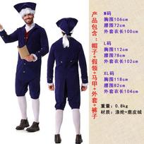Adult Mens Napoleon Costume Halloween Party Cosplay Stage Performance Fancy Dress Outfit Medium black