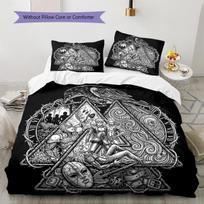 Jojo'S Bizarre Adventure Pattern Bedding Quilt Set Quilt Cover Pillowcase Home Birthday Gift(1 * duvet cover + 2 * pillowcase, without core) 155x200cm