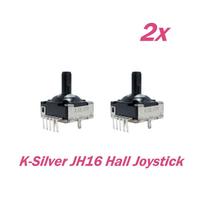 2pcs K-SILVER JH16 Hall Joystick for Gamesir G8 Flydigi Vader 3 Pro for 8BitDo 2.4G/Machenike G5 Pro Hall 3D Analog Thumbstick