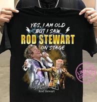Taip, aš esu senas, bet mačiau Rod Stewart marškinėlius Klasikiniai juodi Unisex dydis S-5XL 1V0113 M brown