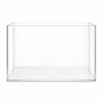 Akrilinis akvariumas su dangčiu, skaidrus stalo akvariumas auksinėms žuvelėms biuro ir namų dekoravimui 16 cm tik 45cm Tank Only
