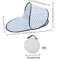 Single Person Quick-Open Tent for Outdoor Camping, Travel, and Beach Single (142*72*67cm) green
