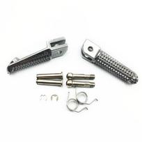 For YAMAHA YZF R125 R25 R3 MT125 MT25 MT03 MT09 FZ09 MT10 MT07 FZ6 XJ6 Front Footrest Foot Peg Motorcycle Rider Foot Rests Pedal Fronr gray