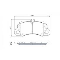 Diskinių stabdžių kaladėlių komplektas BOSCH 0 986 460 361