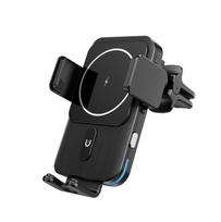 15W Qi-Certified Wireless Car Charger & Phone Holder gray