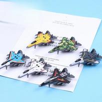 1PC Children Aircraft Toy Simulation Mini Airplane Model Children Alloy Iron Pull Back Plane Toy Infant Instructive Toy Gifts Random -A6887 white