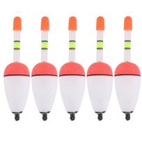 5PCS EVA Foam Fishing Slip Bobbers Long-range Casting Multiple Specifications Fish Floats Lightweight Lightwieght orange