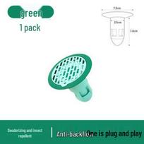 Silicone Floor Drain Odor Blocker: Insect-Proof, Anti-Backflow Toilet Deodorizer blue
