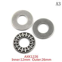 1Pcs Thrust Needle Roller Bearing AXK0821 AXK1024 AXK1226 AXK1528 AXK1730 AXK2035 AXK2542 With 2 AS Washers
