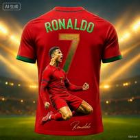 2026 Futbolo marškinėliai 3D spausdinti Nr.7 Ronaldo Berniukui Mergaitei Treniruotėms Moteriški Sportiniai Kvėpuojantys Trumpomis Rankovėmis Vaikams Vyrams Dviračių T-shirtai L red