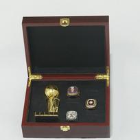 Detroit Pistons Championship Rings (1989, 1990, 2004) with Trophy Gift Box Size 11 black