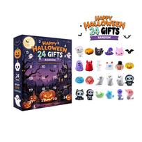 EELJOY Multi-style Halloween Decoration Blind Box 24-compartment Countdown Variety of Designs Holiday Decoration Gift Blind Box black