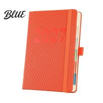 English Planner for Students 2027 A5 Daily Planner Vertical Grain Hardcover 320 Page Time Management Notebook Schedule Notebook Calendar Organizer oranžinė