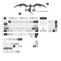 Prayer Retro High Keycap: Durable PBT Five-sided Dye-sublimation Plastic with Cross Stem