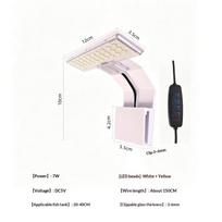 Full Spectrum Aquarium Led Light Ultra-Thin Waterproof Fish Tank Water Grass Plant Growth Lamp Aquarium Fish Tank Accessories A5 white