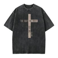 Jesus Is King John 14:6 Bible Verse Unisex Christian Graphic T‑Shirt XXXL black