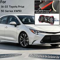 Suitable for 16-22 Toyota Prius 50 Series XW50 Central Armrest Box Leather Cover Without Disassembly and Straight Cover RHD white