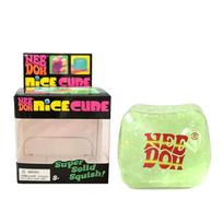 Needoh Nice Cube Soft Slow Rebound Squish Toy Maltose Rainbow Gradient Luminous Glitter Powder Glow In The Dark Stress Relief