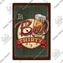Putuo Decor Alaus Vintažiniai Skardos Ženklai Plokštelė Metalinės Plokštės Retro Plakatas Sienos Meno Lipdukai Barui Pub Klubo Vyriškam Kambariui Dekoruoti 20x30cm（7.8x11.8inch）