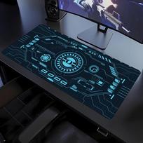 Cyber Circuit Tech Design Extended Mouse Pad Non Slip Rubber Desk Mat For Gaming Laptop Keyboard And Home Office Workstation 800x400x2mm