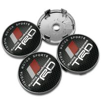 4Pcs For Toyota TRD Corolla Auris Yaris Prius Highlander 60mm 56mm Car Wheel Center Hub Cap Rim Cover Stickers u10  Badge Accessories