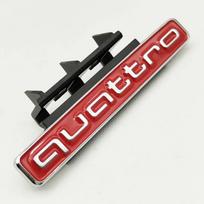 95mm Dėl nlux7 Q5 A4 B8 B6 B9 B7 A3 A6 C6 A5 Q7 A1 Q3 A7 A8 Quattro Logotipo Automobilio Aksesuarai3D ABS Automobilio Priekinių Grotelių Emblema