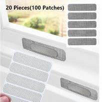 20/30 vnt. lipnios langų tinklelio taisymo lipdukai, langų drenažo angų apsauginiai nuo vabzdžių tinklelio lipdukai namų durims, langams, balkonams 20Pcs gray