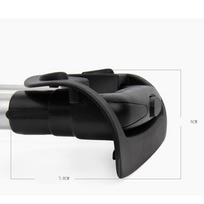 Set of Telescopic Luggage Handles, Replacement Extendable Suitcase Handles Made Aluminum two bars black