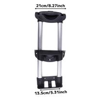 Set of Telescopic Luggage Handles, Replacement Extendable Suitcase Handles Made Aluminum three bars