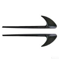 2Pcs ABS Car Side Sticker Vent Fender Trim Emblem Blade  Trim For Mercedes Benz AMG V8 C200 C300 E300 E400 W213 C-Class W205 black