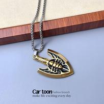 JOJO's Bizarre Adventure Stone Ocean Golden Insect Arrow Pendant Keychain gray