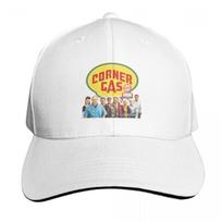 Corner Gas 20042009 Baseball Cap Snapback Flat Bill Strapback Dad Hat Six Panel Structured Crown white