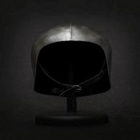 Handcrafted Medieval Open Sallet Helmet 15th Century Steel Armor for LARP, Reenactment, gray