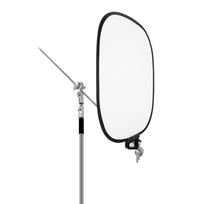 Soft Light Panel Portable Foldable Reflector Board with Carrying Bag for Portrait Photography Outdoors Shooting gray