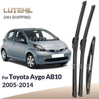 For Toyota Aygo AB10 2005-2014 2006 2007 2008 Wiper Front & Rear Wiper Blades Windshield Windscreen Window Brushes 26 +26 +12 Toyota Aygo AB10 gray