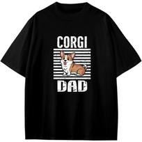 Corgi Dad Proud Dogs Boys Girls Teens T-Shirt Anime Gift XXXXXL įvairiaspalvis