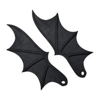 Bat Wing License Plate Frame 2PCS Bat Wings Car Kit For Auto Decorations Halloween Car Bat Wings Decorations Bat Wings Car Kit juoda