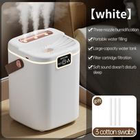 Three Nozzle Desktop Humidifier With Night Light 2L Large Capacity 5 Gears Adjustment Mist Humidification Water Purification Type-C Plug in balta